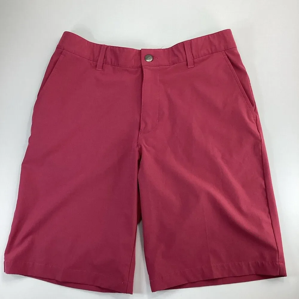 Adidas Mens Pink Chino Golf Shorts Size 30 NWOT 10